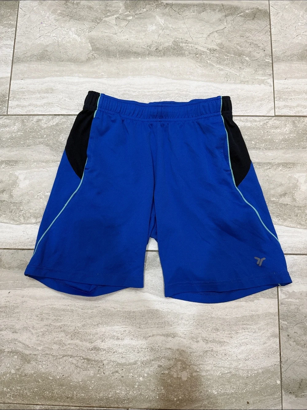Old Navy Blue Athletic Mesh Shorts with Black Contrast